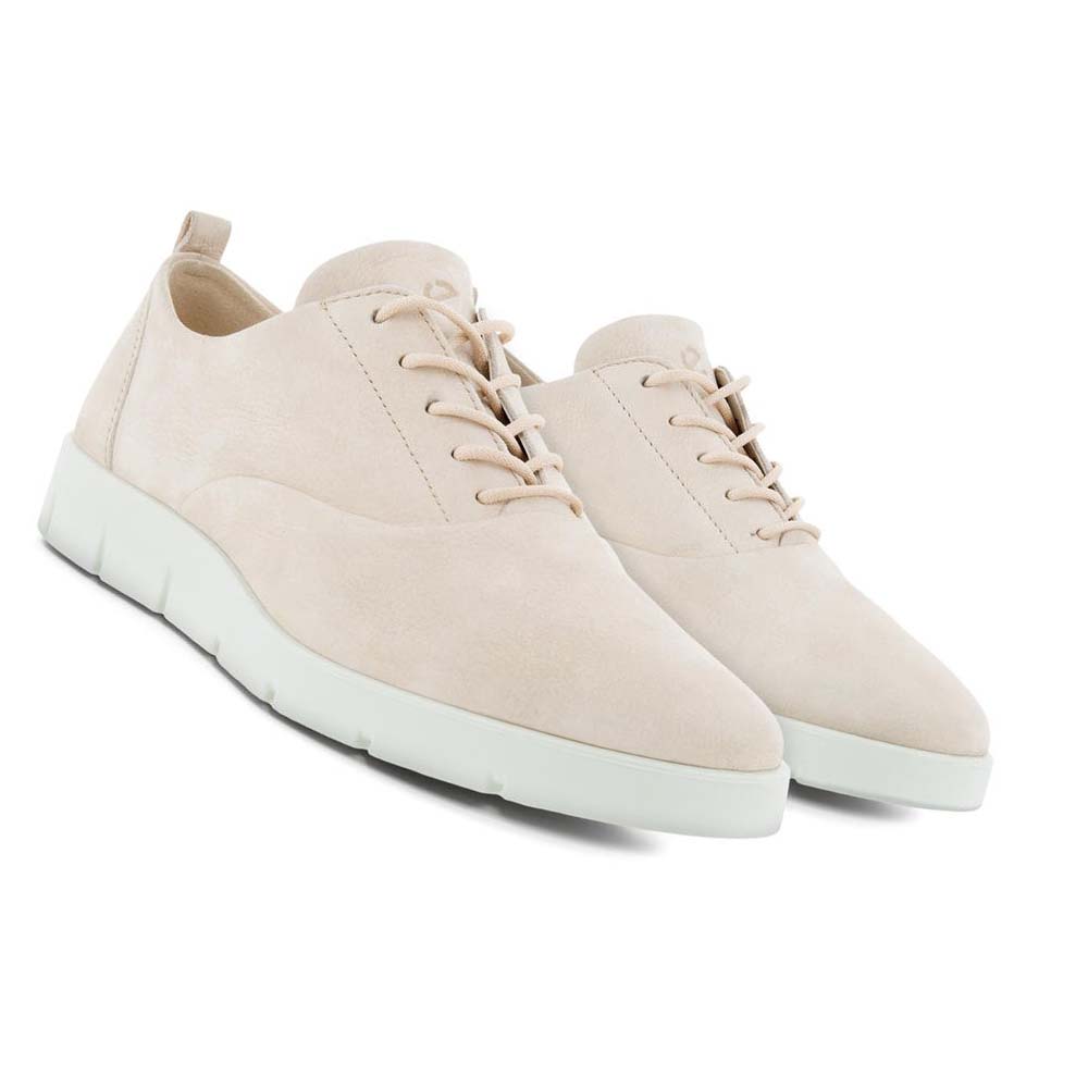 Women's Ecco Bella Laced Casual Shoes Beige | Canada 58UZG